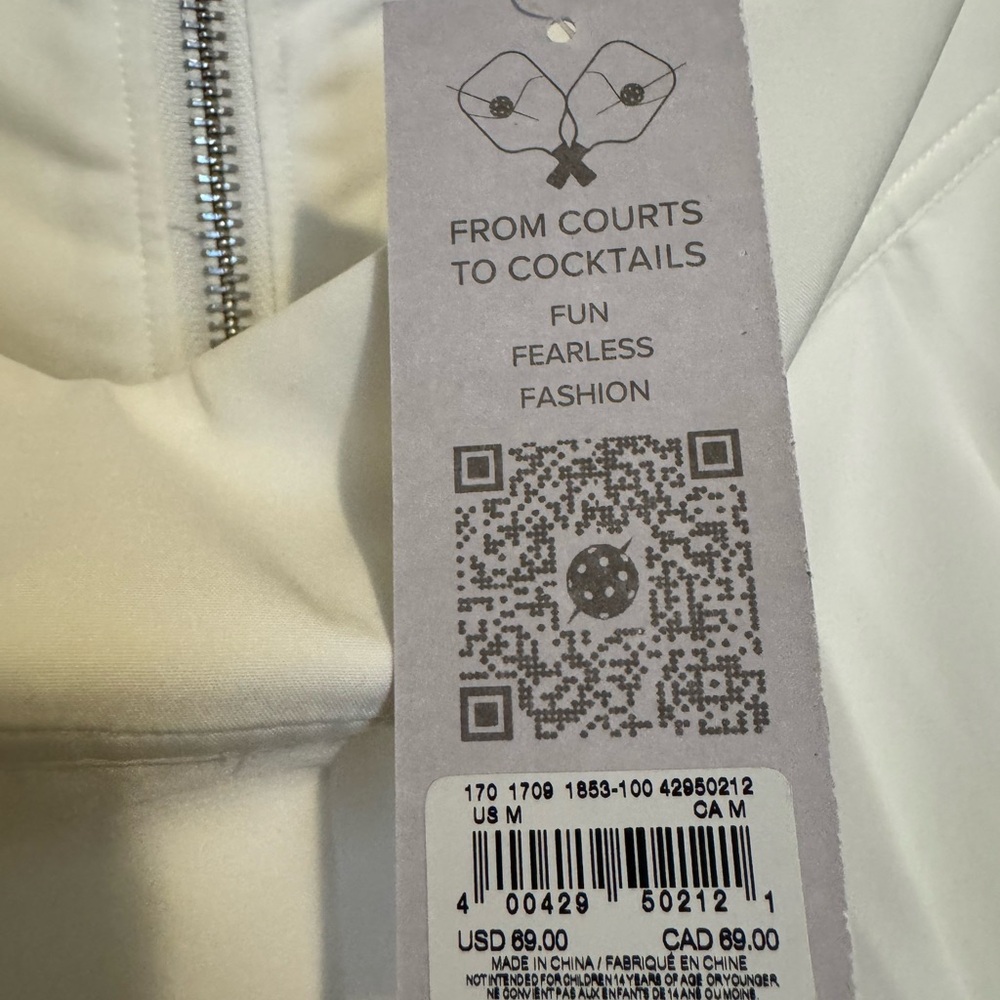 White Pleated Tennis Skirt - Picture 8 of 8